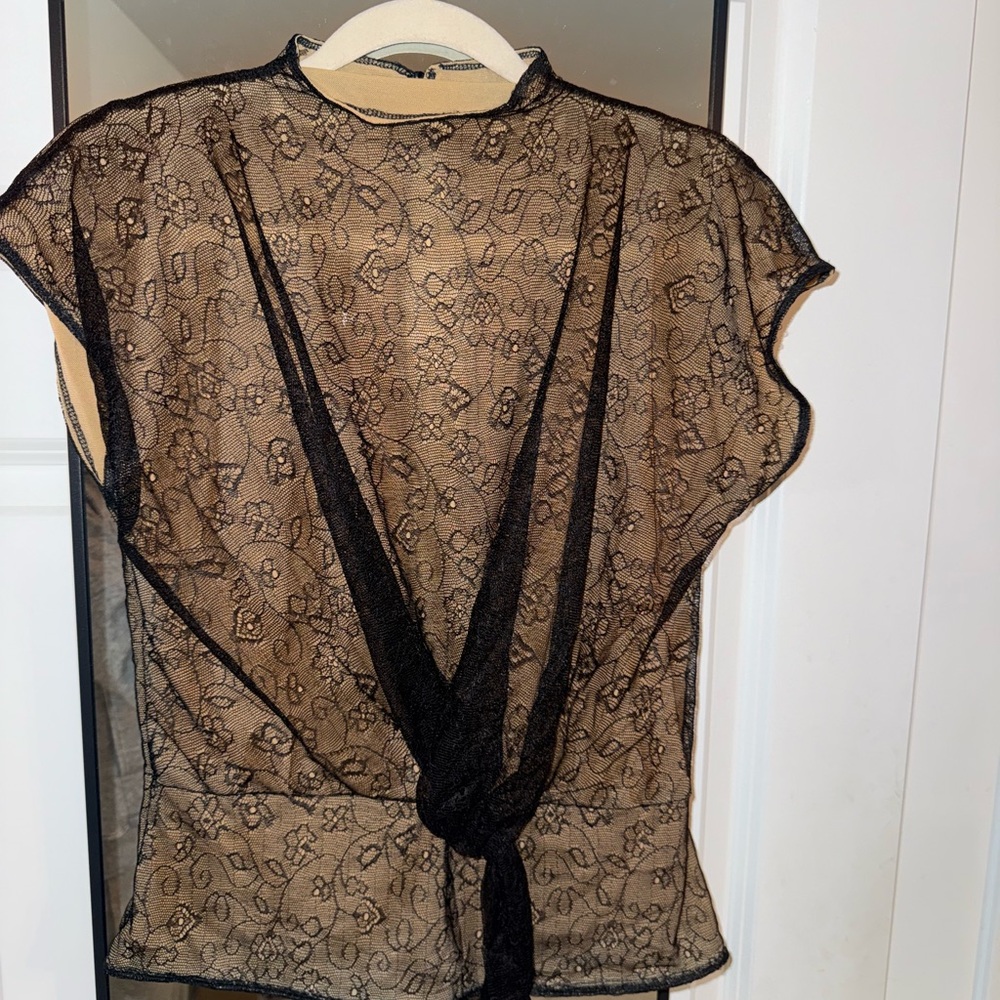 Vintage custom made lace top
